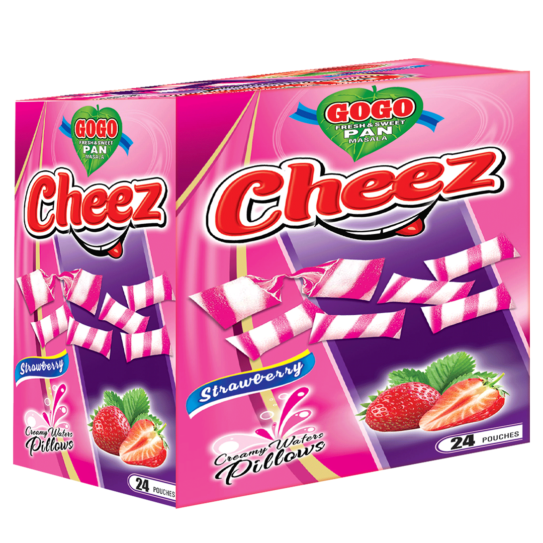 CHEEZ Strawberry Wafer Pillow Rs 05 (24 Pcs)