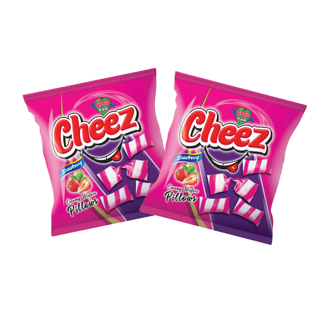 CHEEZ Strawberry Wafer Pillow Rs 05 (24 Pcs)