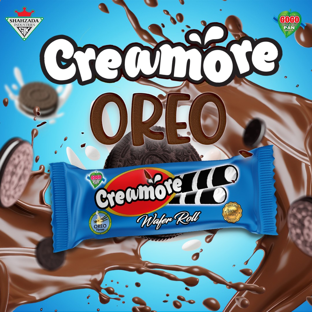 CREAMORE Oreo Wafer Rolls Rs 10 (24 Pcs)